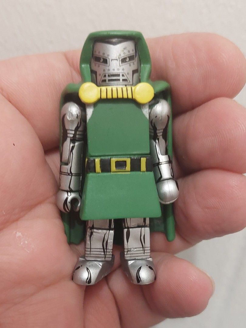 Dr. Doom Marvel Minimate Figure (Category: Designer & Blind Box Toys) located in Pasig City. Submitted by toydaddyph (Listing ID 1456022555, Image 3). Description: Item is an original loose 2-inch Marvel Minimates figure of Dr. Doom from the Thing and Dr. Doom boxed set released in December 2003. Minimates are block-styled miniature action figures created by Diamond Select Toys (previously by Art Asylum) from 2002 and onwards. What you see is wha
