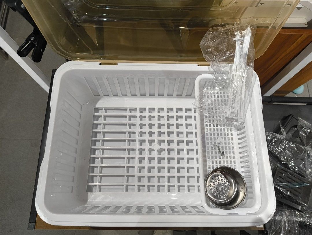 Dustproof baby Bottles storage box (Category: Breastfeeding & Bottle Feeding) located in Manila. Submitted by yourstyle.caloocan (Listing ID 1455984576, Image 2). Description: Keep your baby's bottles and accessories clean, hygienic, and organized with this spacious plastic drying rack featuring a protective tinted dust cover and built-in utensil tray..