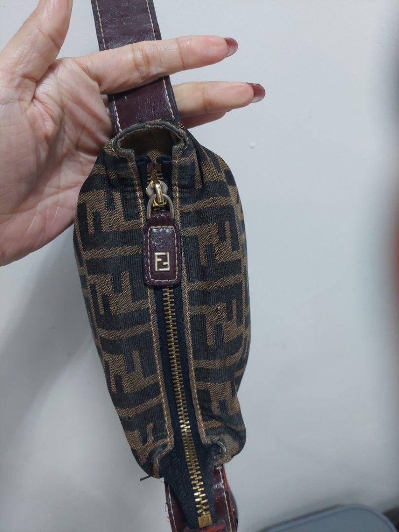 Fendi Zucca Jacquard Mini Vanity Bag (Category: Luxury Bags & Wallets) located in Rizal. Submitted by stobelly (Listing ID 1455982093, Image 3). Description: preloved still in very nice condition super cute and elegant added to the listing the last 2 photos for more info...