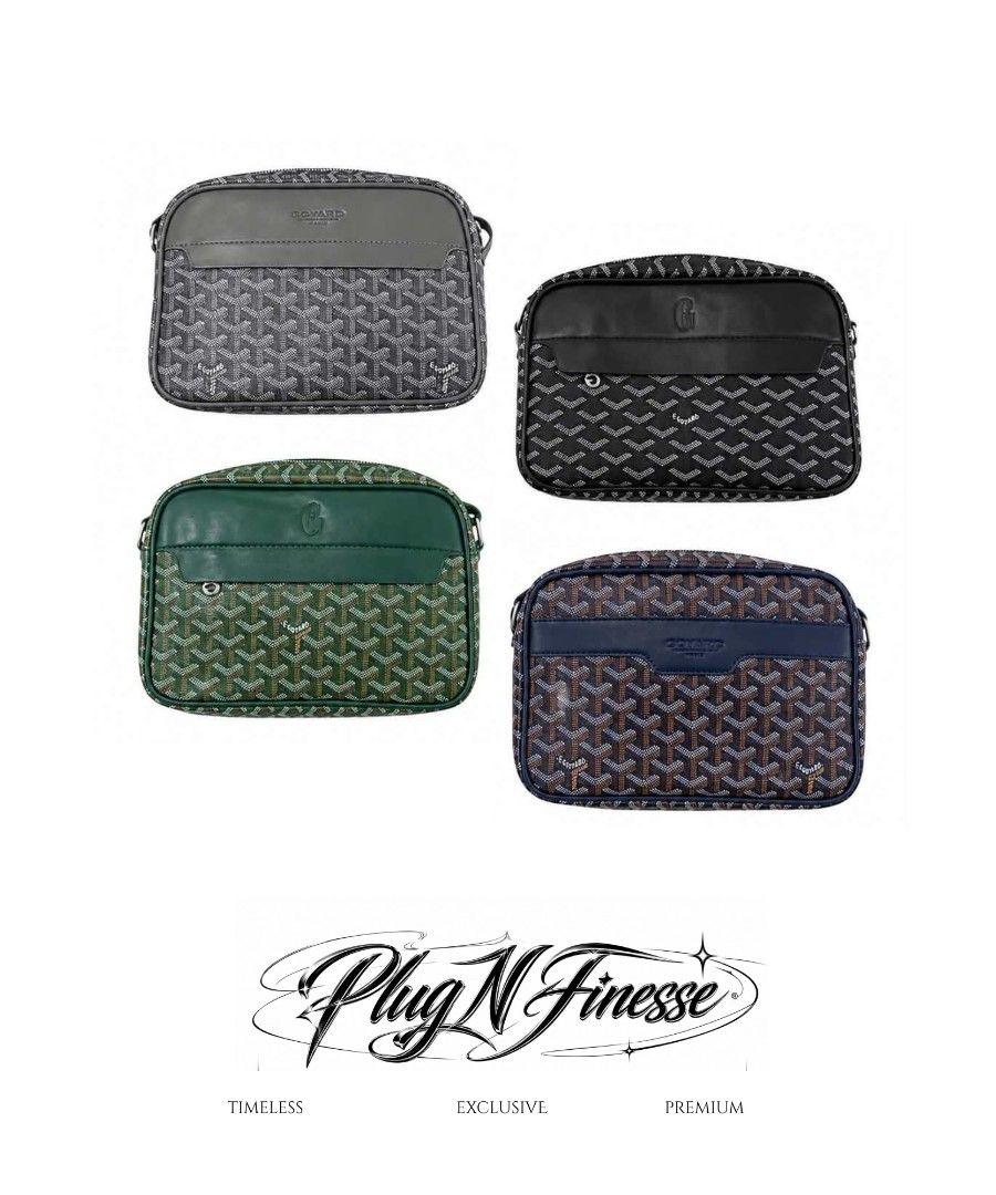 Goyard Crossbody Bag - Multiple Colors Available (Category: Luxury Bags & Wallets) located in Manila. Submitted by jenniferjin (Listing ID 1456050845, Image 1). Description: Goyard Crossbody Bag Available colors: - Gray - Green - Black - Navy Blue ☑️ with dust bag ☑️ ONHAND ☑️ UNISEX NO BOX! ( ADD 50 FOR PAPER BAG ) DM for orders and inquires 📍Location: Vito Cruz Taft Ave..