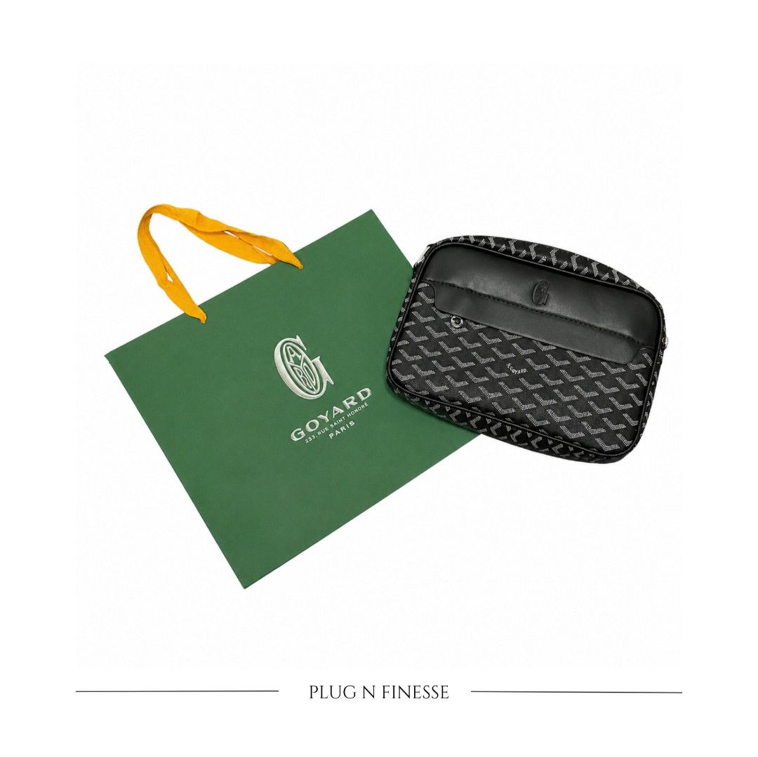 Goyard Crossbody Bag - Multiple Colors Available (Category: Luxury Bags & Wallets) located in Manila. Submitted by jenniferjin (Listing ID 1456050845, Image 2). Description: Goyard Crossbody Bag Available colors: - Gray - Green - Black - Navy Blue ☑️ with dust bag ☑️ ONHAND ☑️ UNISEX NO BOX! ( ADD 50 FOR PAPER BAG ) DM for orders and inquires 📍Location: Vito Cruz Taft Ave..