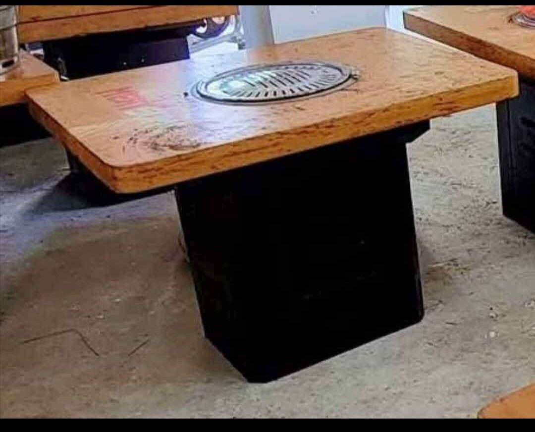 Grill Table (Category: BBQ, Grills & Hotpots) located in Bulacan. Submitted by elah29 (Listing ID 1455975042, Image 2). Description: 2 tables for 1500. last price..