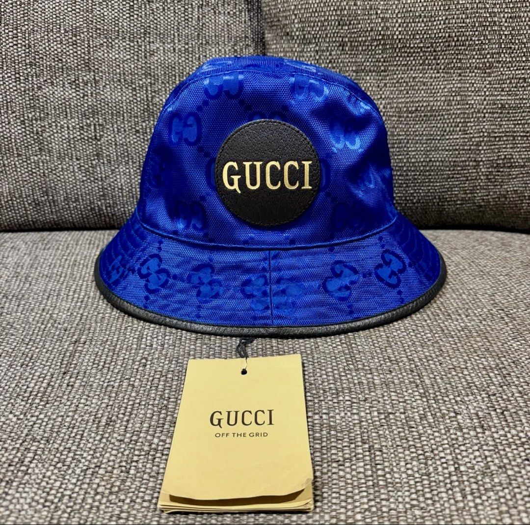 Gucci Off The Grid Bucket Hat (Category: Luxury Accessories) located in Quezon City. Submitted by _legitAF (Listing ID 1455925178, Image 1). Description: For sale only!! Brandnew Gucci Bucket Hat Off the Grid L size (58-60cm) Dustbag, cards and Paper bag Retails around 38k Authentic Money back!! Meet up preferably in Sun Residences Condo, QC area .
