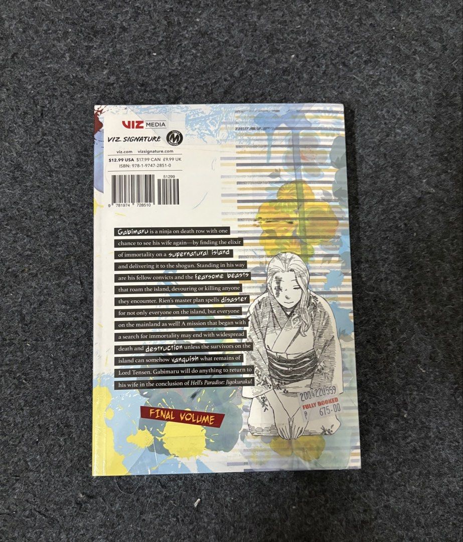Hell's Paradise Volume 13 Manga (Category: Comics & Manga) located in Manila. Submitted by koolthing (Listing ID 1455971674, Image 3). Description: - Hell's Paradise Jigokuraku Volume 13 SEALED AND UNOPENED Bought from FullyBooked RFS: Stopped Collecting.