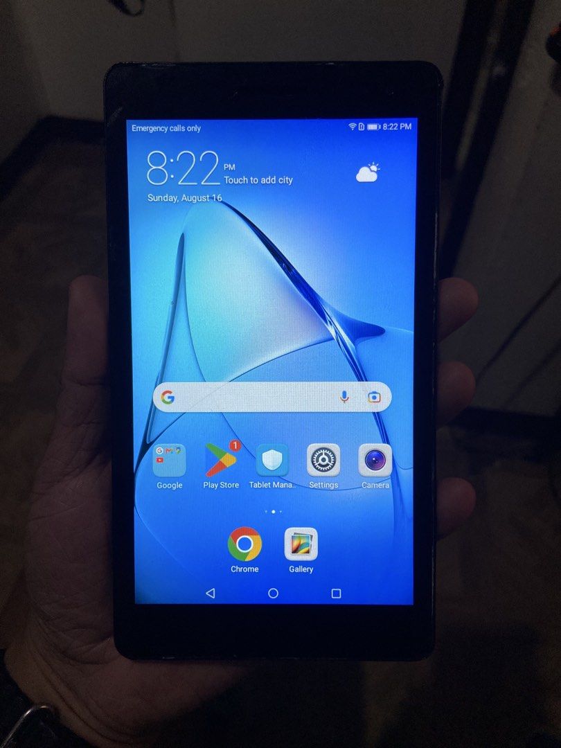 Huawei T3 7 (Category: Android) located in Bulacan. Submitted by kapskaps (Listing ID 1455978013, Image 1). Description: Huawei T3 7 No issue all working Wala lang cover yung sim/sd card tray Tablet only.
