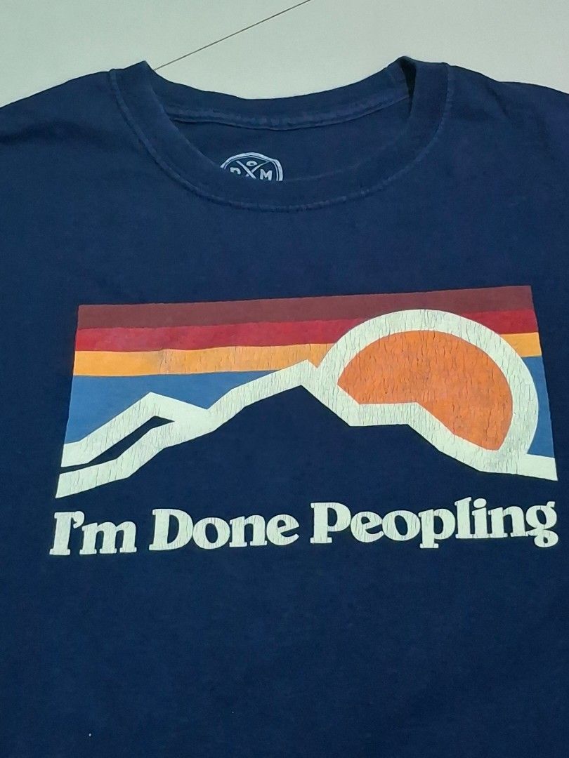 Im done Peopling Shirt (Category: Tshirts & Polo Shirts ) located in Manila. Submitted by darth3pter (Listing ID 1455933662, Image 2). Description: Actual Dimes: 21x27 Lrg on tag Condition: Good Issue: Crackprints.