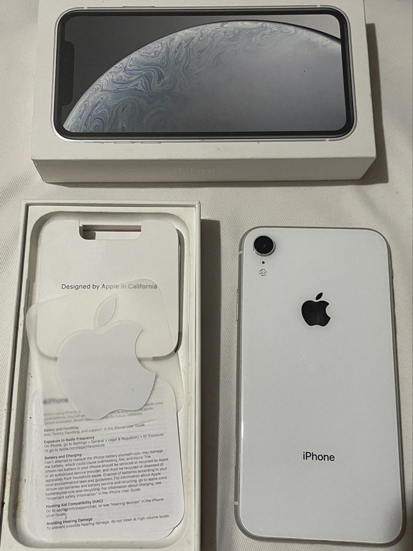 Iphone XR (Category: iPhone X Series) located in Makati City. Submitted by alinessa (Listing ID 1455861278, Image 1). Description: - first owner (my first iphone) - lcd replaced - has box and stickers - orig battery 78 - can do meetup Glorietta/Newport.