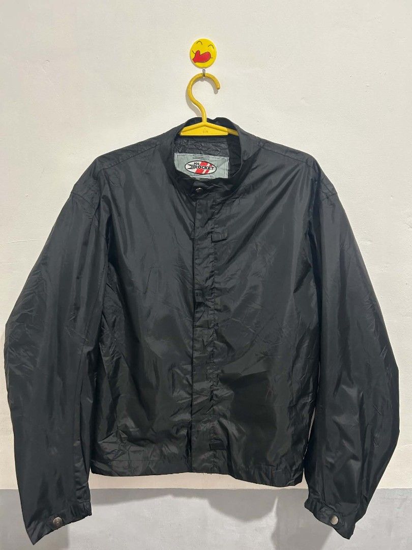 JOE ROCKET BLACK RIDING JACKET (Category: Coats, Jackets and Outerwear) located in General Mariano Alvarez. Submitted by armorthrift.ph (Listing ID 1455993222, Image 1). Description: 🔥 JOE ROCKET BLACK RIDING JACKET 🔥 ​🚀 Genuine Joe Rocket motorcycling line 🖤 Sleek all-black high-neck design ✨ Clean, water-resistant & windbreaker material 🔒 High collar with button closure 💪 Perfect for riding, casual & streetwear fits 👕 Size: Chest: 22 inc