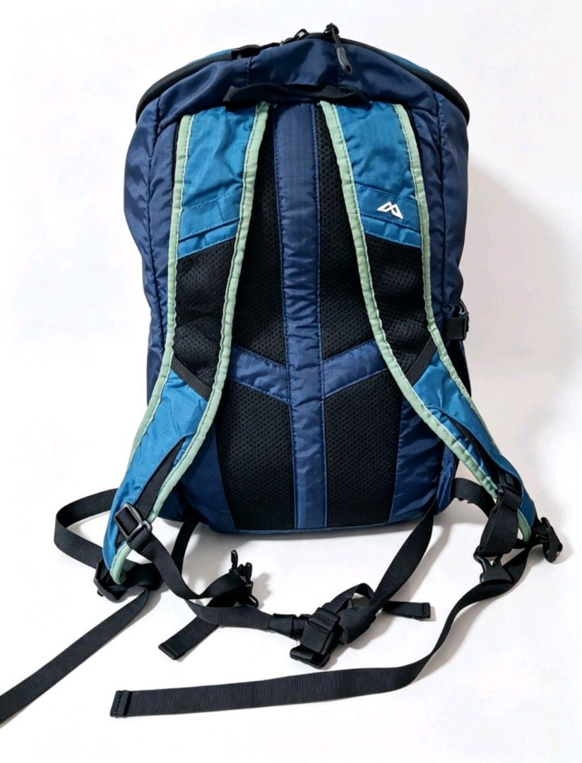 Kathmandu Blue Lightweight Foldable Hiking Backpack (Category: Backpacks) located in Angeles City. Submitted by anneps (Listing ID 1455883698, Image 2). Description: - Kathmandu backpack - Ideal for hiking or travel - Lightweight and foldable design - Padded back and straps for comfort - Multiple pockets for organization - Zippers in good working condition - Note: Minor scuffs on the side pocket.
