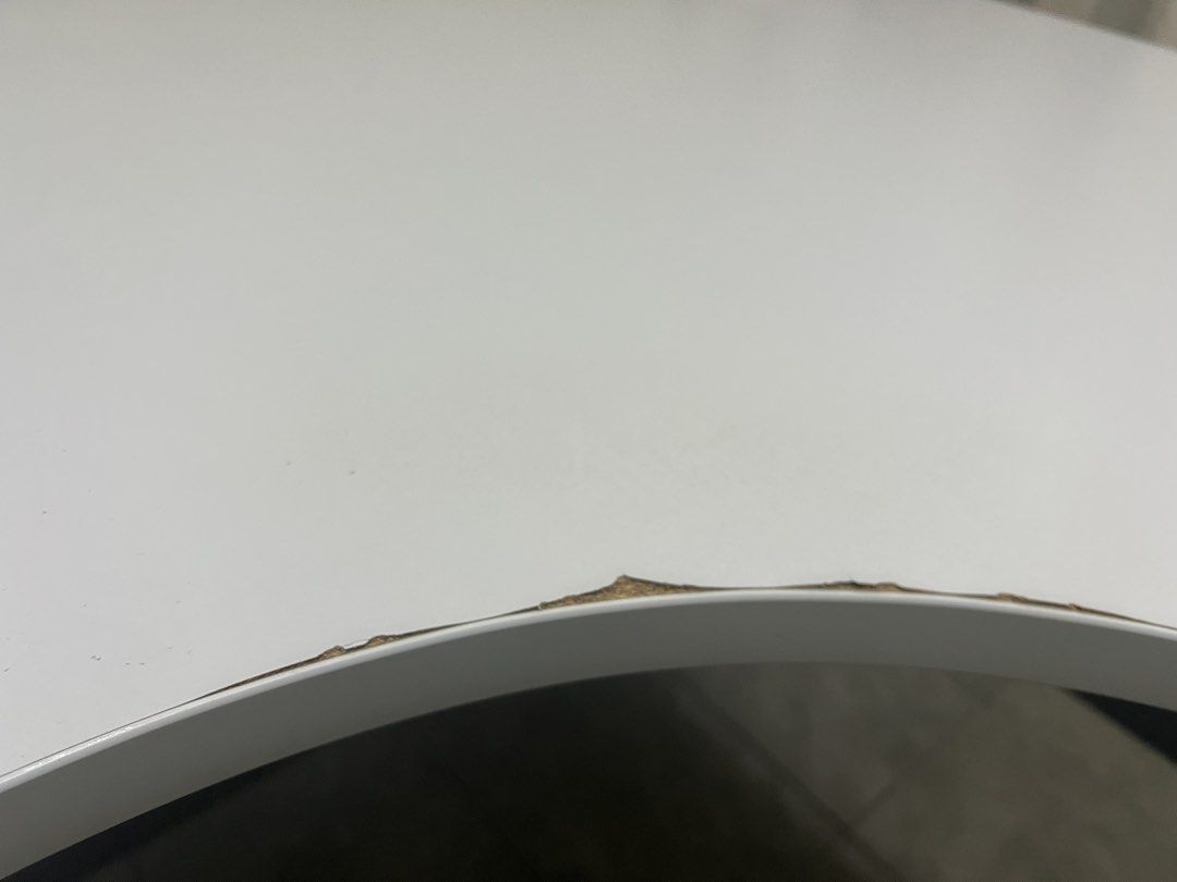L shape table (Category: Tables & Sets) located in Kuala Lumpur. Submitted by ryonlim60378 (Listing ID 1455989836, Image 3). Description: L shape table with slightly defect like attached pic Dimension can refer attached pic as well.