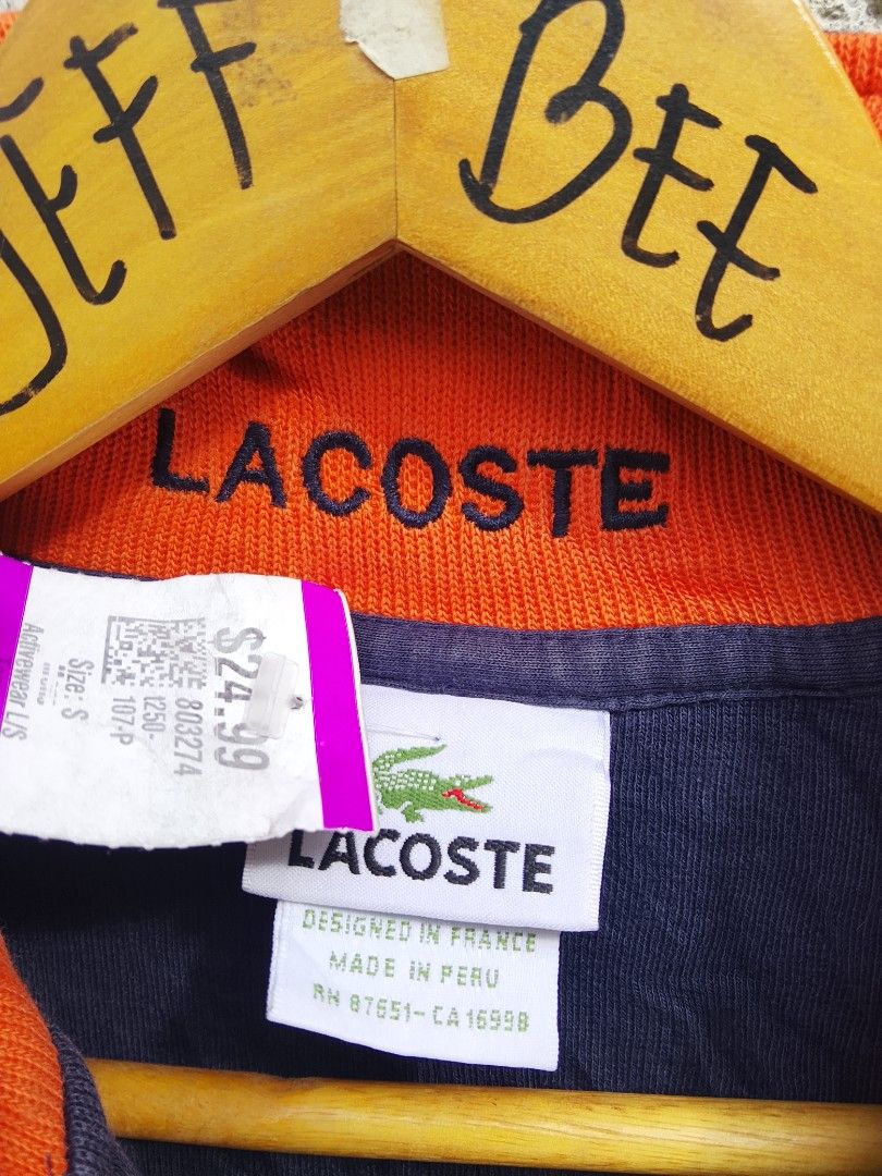 Lacoste quater zip (Category: Activewear) located in Bayombong. Submitted by jeffreybee (Listing ID 1455928373, Image 3). Description: 26 length 20 width no flaws presentable condi.