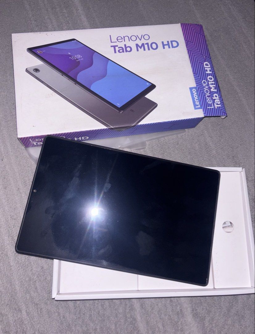 LENOVO M10 HD TABLET (Category: Android) located in Tagbilaran City. Submitted by ajcooney (Listing ID 1456041372, Image 1). Description: ISSUE: BATTERY PROBLEM (stuck on charging screen & lenovo logo; but will sometimes turn on) refer to last pic Budget tablet bought for ₱8,990 during the pandemic for online class. Was rarely used because I also had a laptop. Can do VC for legit check, price is negotiable. - good for reading PDFs - gadget for yo