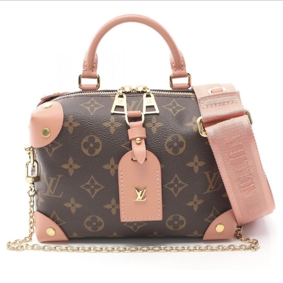 Louis Vuitton Petite Malle Souple (Category: Cross-body Bags) located in Liloan. Submitted by thriftytrunk (Listing ID 1455906315, Image 1). Description: ✨️ DM For Pics ✨️ Open To Inquiries ✨️ Has a slight issue on the handle ✨️ Unused ✨️ Includes two straps (chain and fabric) and a Louis Vuitton dustbag.