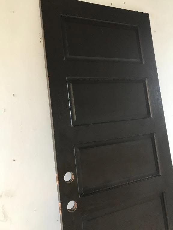 Mattwood Black 4-Panel Interior Door (Category: Locks, Doors & Gates) located in San Pedro. Submitted by bossnonong (Listing ID 1455978614, Image 1). Description: - Stylish black interior door - Pre-treated (iwas anay). - Features four panels with a classic raised frame design - Pre-drilled holes for easy installation of doorknob and lockset - Dimensions: Approximately 2100mm (height) x 800mm (width) - Ready to upgrade your space!.