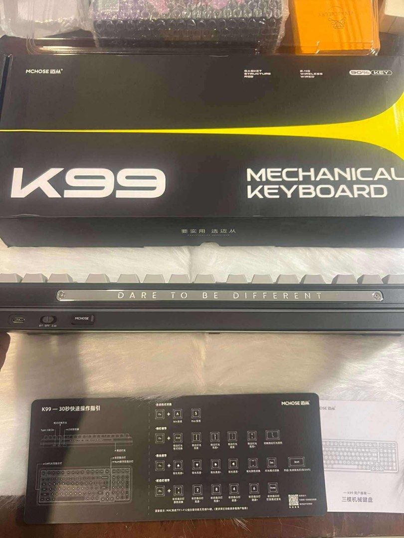 MCHOSE K99 Mechanical Keyboard Ice Cream Axis Distant Mountain (Category: Computer Keyboard) located in Manila. Submitted by tindahannidickson (Listing ID 1455889870, Image 2). Description: MCHOSE K99 Mechanical Keyboard Ice Cream Axis Distant Mountain .
