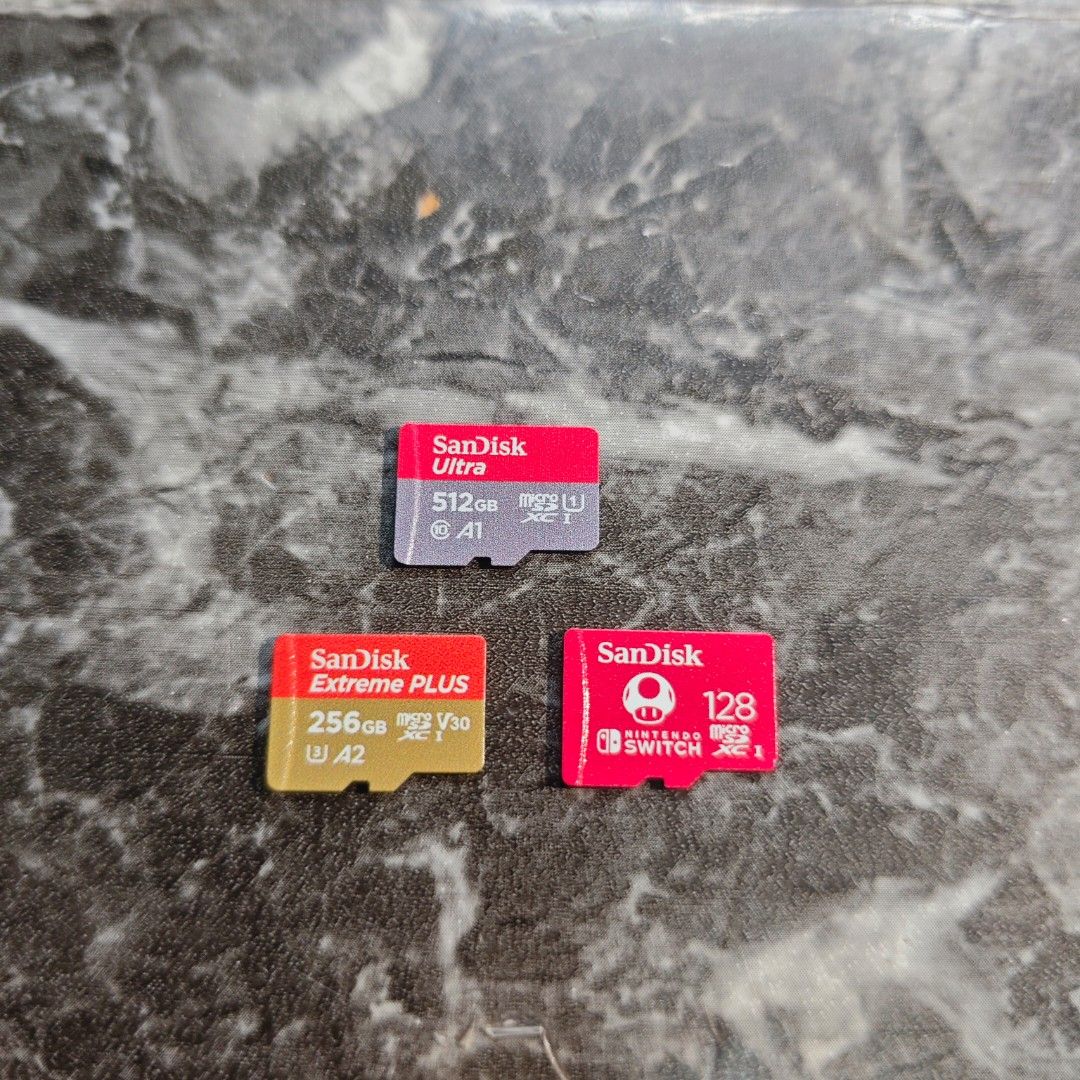 Micro Sd Cards Original (Pricelist nasa description) (Category: In-Game Products) located in Quezon City. Submitted by shopme_gadget30 (Listing ID 1455006247, Image 1). Description: kindly Read the details micro Sd cards Original Pricelist 512gb sandisk ultra - 4k 256gb Sandisk Extreme Plus- 3500 128gb Nintendo Official Sandisk - 1550 Tested and working all preloved not brandnew Legit authentic (Check photos) Quezon City Area meet up: sm north ed
