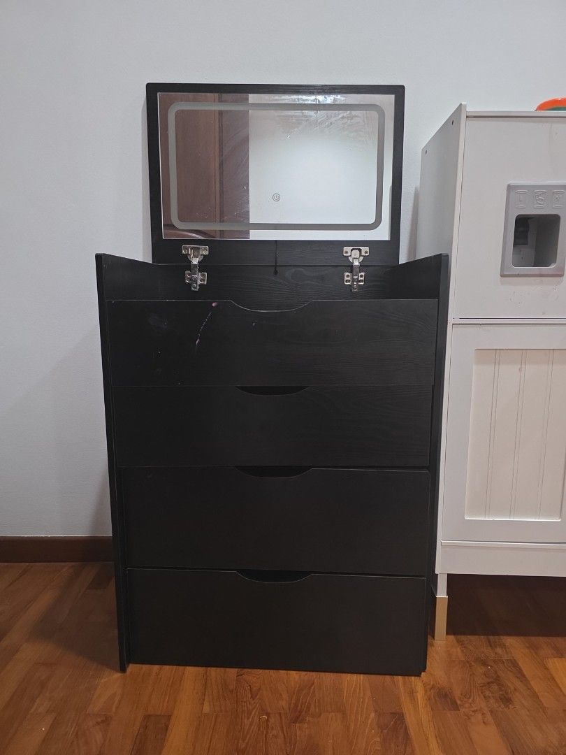 Mini Dressing Table (Category: Shelves, Cabinets & Racks) located in Singapore. Submitted by furniturensuch (Listing ID 1455999968, Image 1). Description: 60cm (L) by 68cm (H) Self-collect at Springleaf estate..