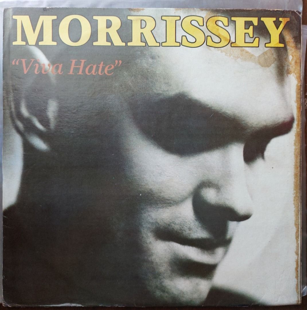 Morrissey "Viva Hate" Vinyl Record Album (Category: Vinyls) located in Quezon City. Submitted by safefish_95f205 (Listing ID 1455883848, Image 1). Description: - Morrissey "Viva Hate" vinyl record - Classic album, a must-have for any fan - Record condition: Looks good - Sleeve condition: Shows some wear but is intact.