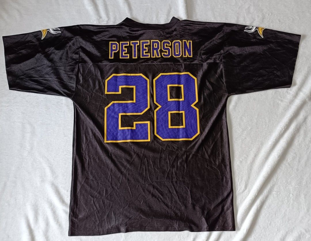 NFL Minnesota Vikings Adrian Peterson #28 Jersey (Category: Activewear) located in Cabanatuan. Submitted by juantamadthirftshop (Listing ID 1455860247, Image 2). Description: - Authentic Minnesota Vikings Jersey - Features Adrian Peterson's name and number 28 - NFL Players tag visible - Made in Guatemala - Size: Medium (M) - Ideal for any Vikings fan! - 21X29.5.