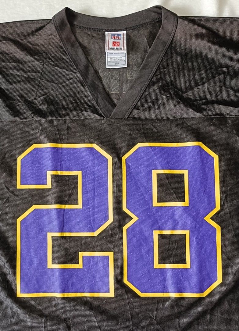 NFL Minnesota Vikings Adrian Peterson #28 Jersey (Category: Activewear) located in Cabanatuan. Submitted by juantamadthirftshop (Listing ID 1455860247, Image 3). Description: - Authentic Minnesota Vikings Jersey - Features Adrian Peterson's name and number 28 - NFL Players tag visible - Made in Guatemala - Size: Medium (M) - Ideal for any Vikings fan! - 21X29.5.