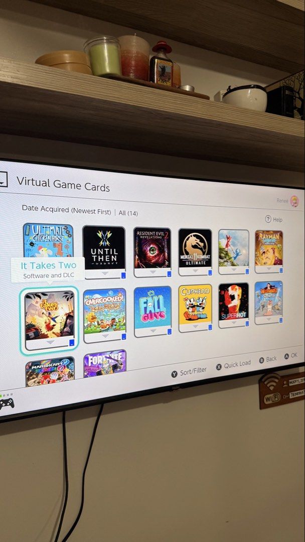 Nintendo Switch OLED – LIKE NEW + 14 Games + 2 Controllers (Category: Nintendo) located in Makati City. Submitted by renee832 (Listing ID 1456022340, Image 3). Description: Selling my Nintendo Switch OLED in excellent / like-new condition. Only used for around 35 hours in total, so it has had very little use. The console is 100% working and has absolutely no scratches, dents, marks, or damage. It genuinely looks and feels like a brand-new unit. �