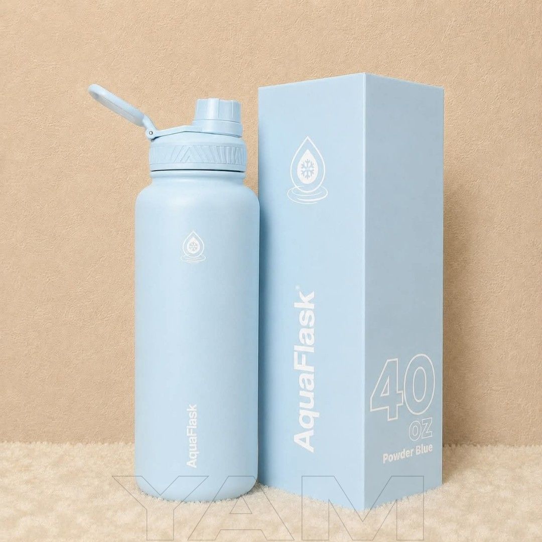 ORIGINAL AQUAFLASK 40oz (Powder Blue) (Category: Water Bottles & Tumblers) located in Manila. Submitted by minkyyx (Listing ID 1455928316, Image 1). Description: .