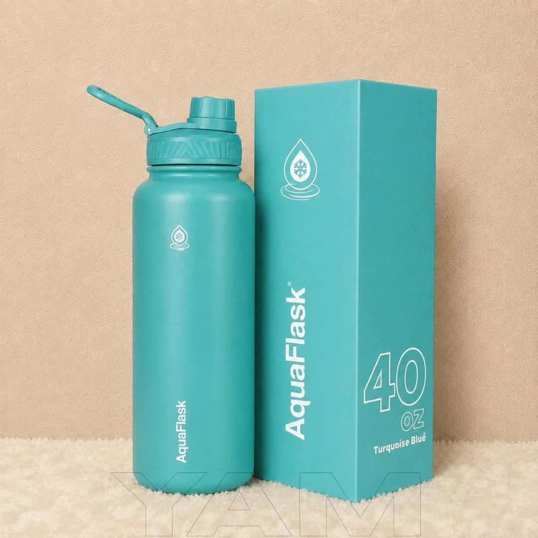 ORIGINAL AQUAFLASK 40oz (Turquoise Blue) (Category: Water Bottles & Tumblers) located in Manila. Submitted by minkyyx (Listing ID 1455927933, Image 1). Description: .