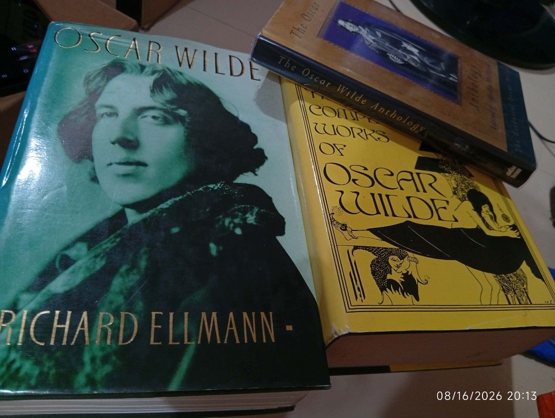 Oscar Wilde bundle (Category: Storybooks) located in Manila. Submitted by completinggaddiscollection (Listing ID 1455978177, Image 3). Description: I loved Oscar Wilde because of my second ex As set only Books: [Unavailable] The Oscar Wilde Anthology (Originally bought for 1100php) - Oscar Wilde by Richard Ellmann - The Complete Works Of Oscar Wilde (Blitz Edition) RFS: Need funds before MIBF 2026.