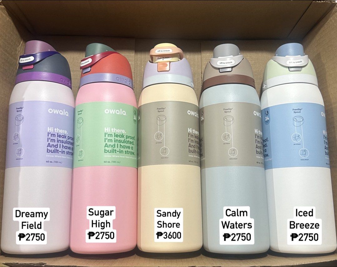 Owala 40 oz Freesip (Category: Water Bottles & Tumblers) located in Manila. Submitted by marys2023 (Listing ID 1455925504, Image 1). Description: ✨Items are sourced from US 💯Authentic 📍Ships from Mandaluyong City 🚚 Can do same day delivery .