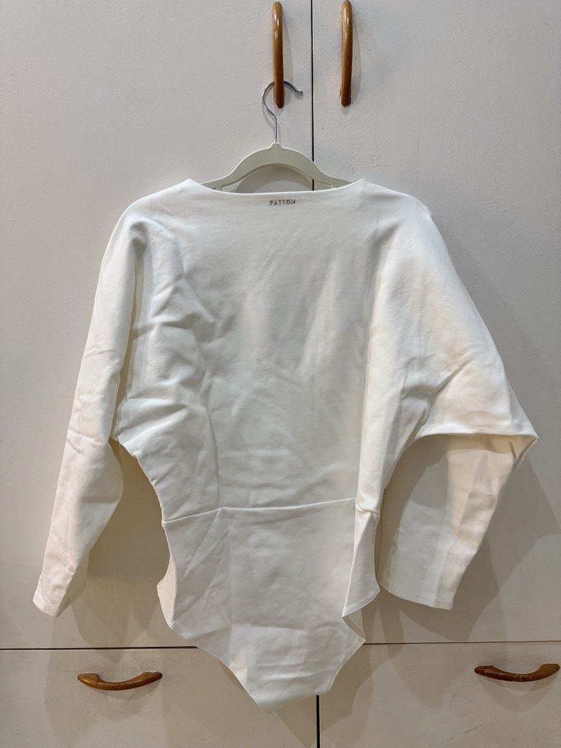 Patton Studio Cross Wrap Bodysuit (Category: Longsleeves) located in Tacloban City. Submitted by marjdom23__ (Listing ID 1452060263, Image 2). Description: • Used a once for my recognition, still in mint condition • RFS: Too big on me.