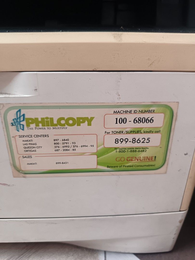 Photocopier and Printer (Category: Printers, Scanners & Copiers) located in Bulacan. Submitted by elah29 (Listing ID 1455976865, Image 1). Description: get 2 printers for 2k. slightly negotiable for sure buyer..