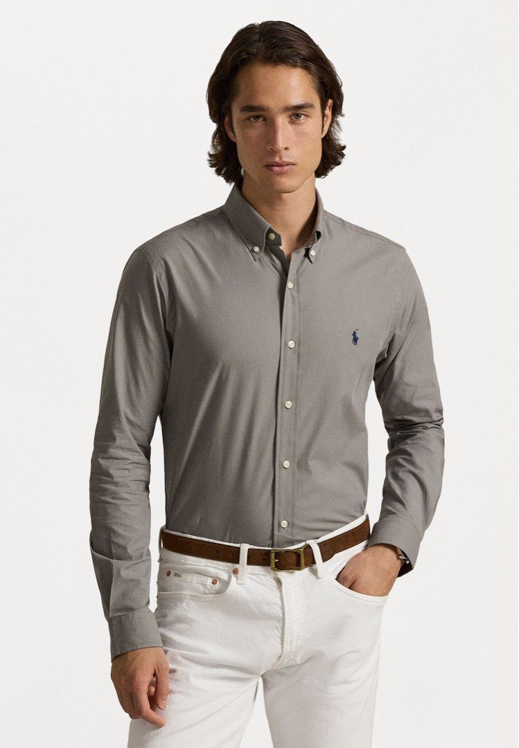 Polo Ralph Lauren long-sleeve button-down shirt (Category: Luxury Apparel) located in Bocaue. Submitted by mosthighcollective (Listing ID 1455991209, Image 2). Description: Polo Ralph Lauren long-sleeve button-down shirt Size: L on tag Dimes: 24 width 29 length Excellent condition No issue 2000 only Dm me to purchase 📥 .