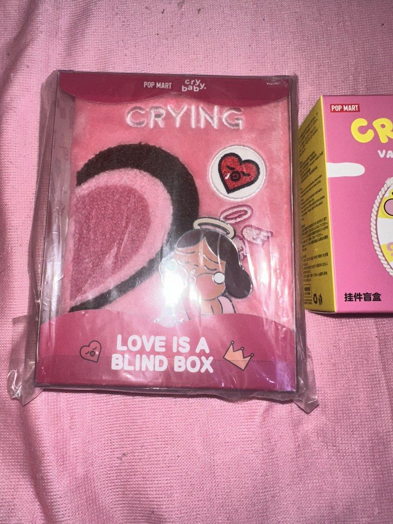 POP MART CRY BABY (Category: Designer & Blind Box Toys) located in Manila. Submitted by edgiedge (Listing ID 1456015719, Image 3). Description: 1 POP MART CRY BABY NOTEBOOK 1 POP MART CRY BABY VACATION MODE ON all sealed and new with free molly fragrance pad 📍TONDO MANILA MOP:gcash/bank transfer MOD: lalamove ₱800 negotiable .