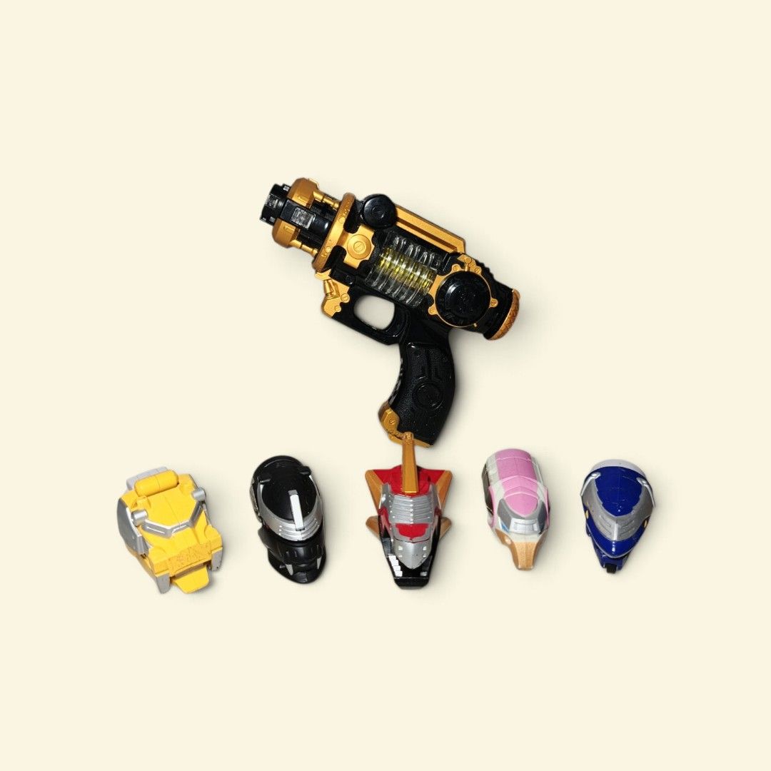 Power Rangers Megaforce/Goseiger Collectable toys (Category: Action & Battle Toys) located in Iloilo. Submitted by quistor (Listing ID 1455978907, Image 1). Description: Product Features: Power Rangers DX Megaforce/Gosie Blaster Collectable Toys Color: as the picture shows Size: inches - see Ruler in inches for size comparison Condition: Japan surplus toys, no box, Working Electronics, selling as is. Package Content: 1pc Notes: Due to the light a