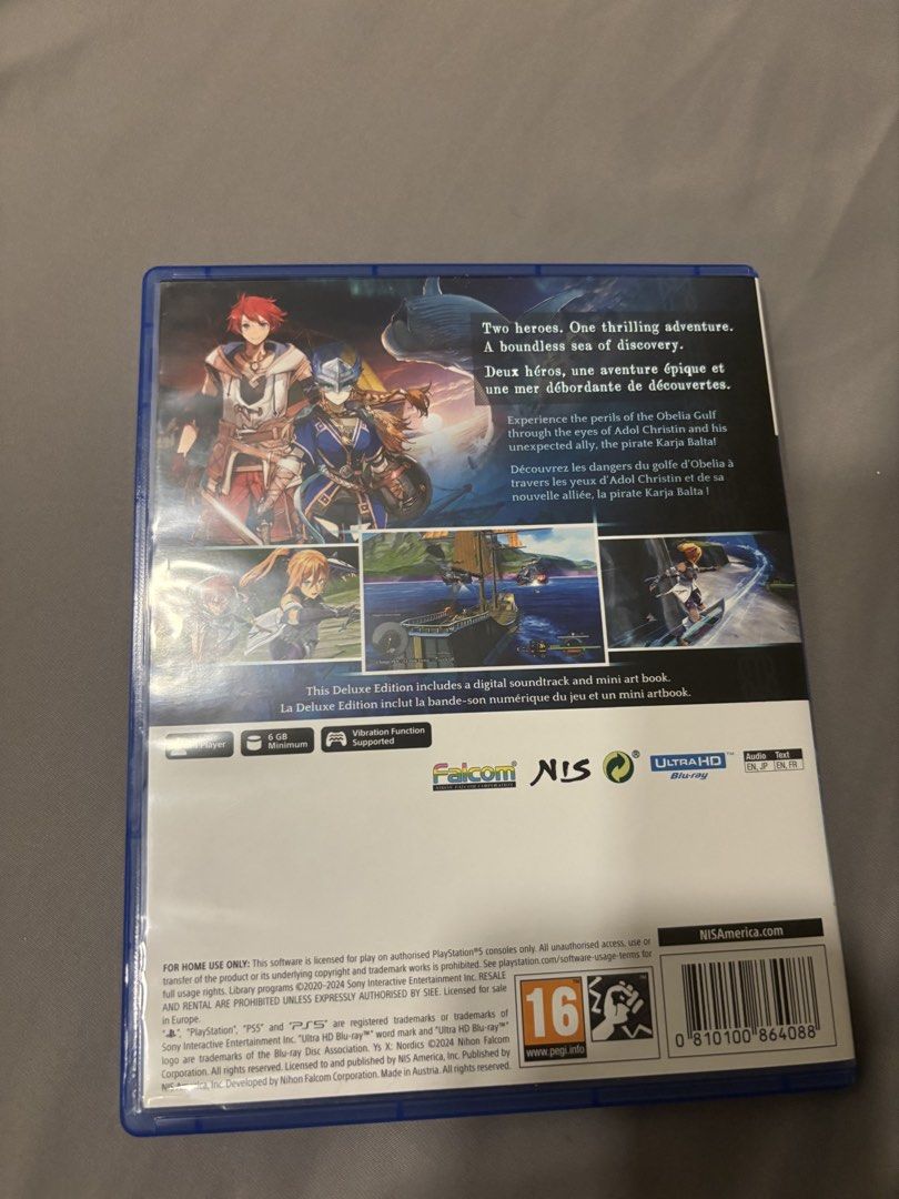 PS5 Ys X: Nordics (Category: PlayStation) located in Manila. Submitted by enzosells777 (Listing ID 1455920401, Image 2). Description: - Ys X: Nordics.