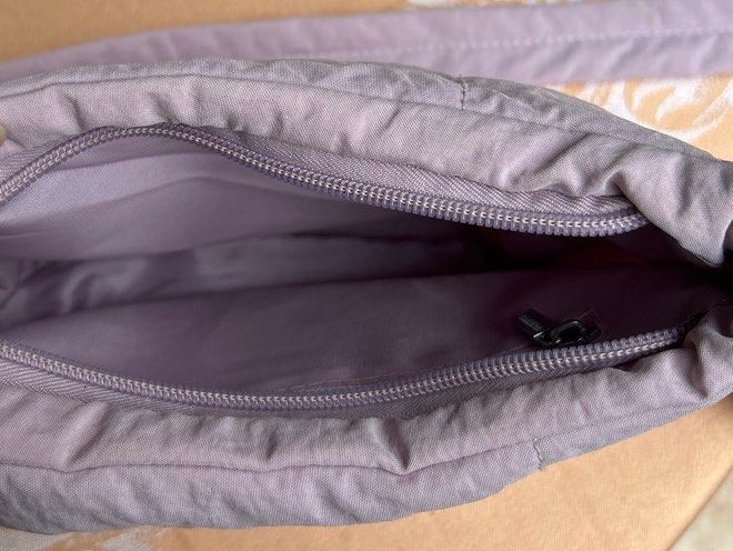 purple mini puffy bag (Category: Cross-body Bags) located in San Pablo. Submitted by mallowclouds (Listing ID 1455942641, Image 2). Description: - tpb mini puffer swing d00p - bought from sm dept store 🏷️ tpb, mini puffer swing.