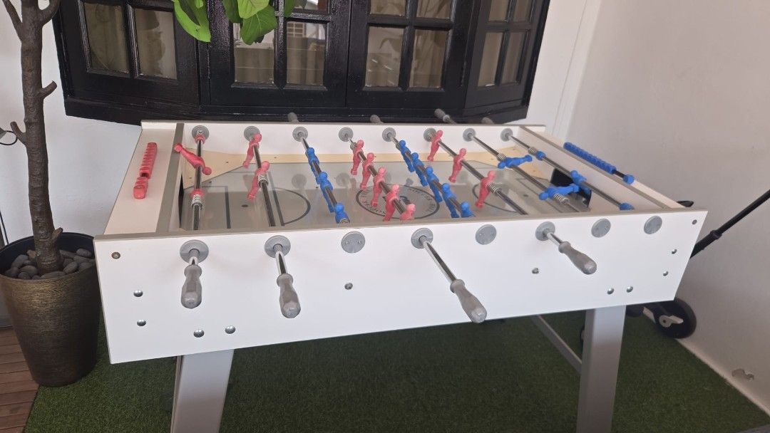 Racket table (Category: Racket & Ball Sports) located in Singapore. Submitted by xmaxz (Listing ID 1455918433, Image 1). Description: Football Table for Sale Selling my football table as I have upgraded to a new one. • Good condition • Strong and sturdy • All players and handles are in good condition • Perfect for home, family and gatherings • Great for both kids and adults • Suitable for indoor or sheltered outdoor use Selling at a reasonable pr