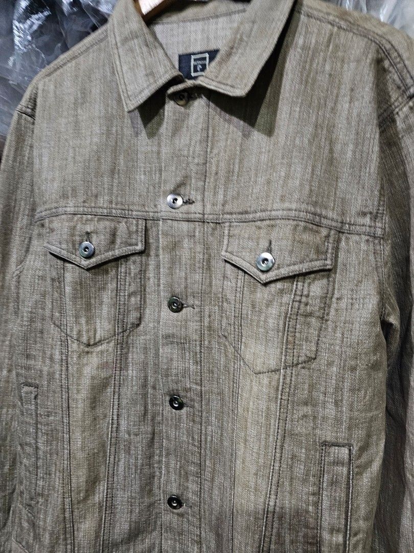 Resham Light Brown Denim Jacket (Category: Coats, Jackets and Outerwear) located in Las Pinas. Submitted by theloopcloset (Listing ID 1456024653, Image 2). Description: Resham Light Brown Denim Jacket Size: Large on tag Dimensions: 20x27 290+sf.