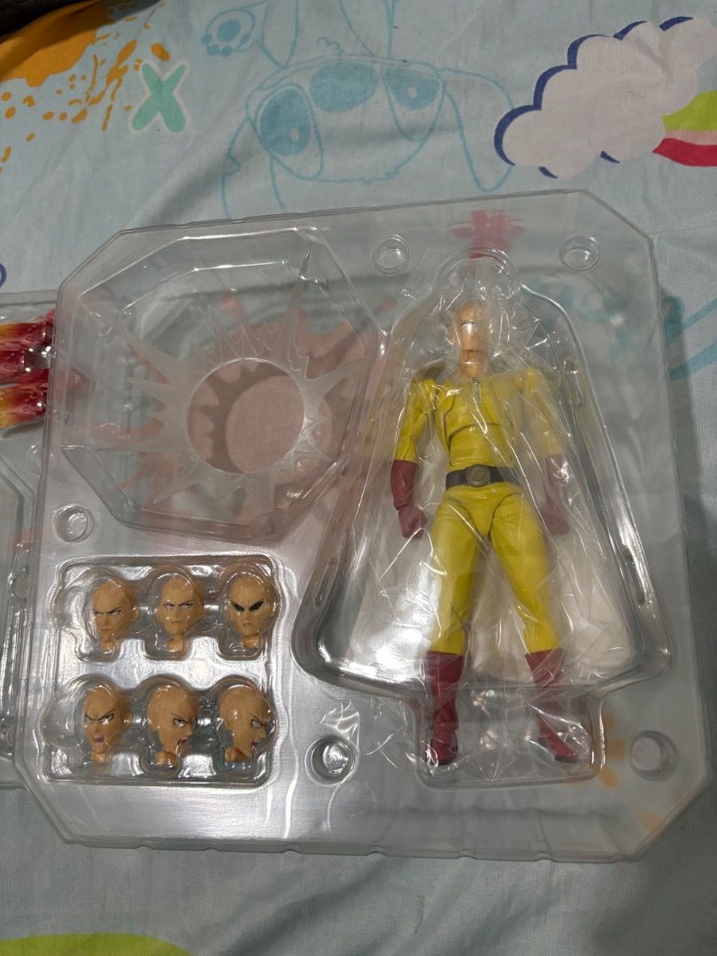 Revoltech One Punch Man Saitama Action Figure (Category: Figurines & Statues) located in Angeles City. Submitted by suniegakr06624 (Listing ID 1456019736, Image 3). Description: Revoltech Amazing Yamaguchi Saitama One Punch Man BIB BIB, like new condition. Only opened and handled for a few minutes. Complete with all accessories. Bought directly from Japan. No damage, paint issues, or missing parts. Box is in good condition. Trade value: ₱6,000 Lo