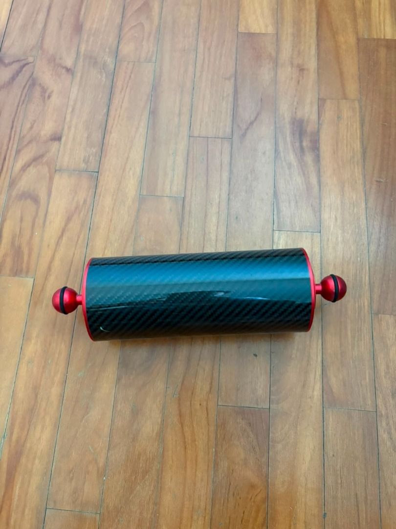 Scuba Camera Arm Float (Category: Water Sports) located in Singapore. Submitted by hoji3838 (Listing ID 1455935685, Image 1). Description: -872 gram of buoyancy - arm length = 25.4cm -ball diameter = 2.5cm -minor scratches visible on product. reason for selling = too floaty for my small set up. .