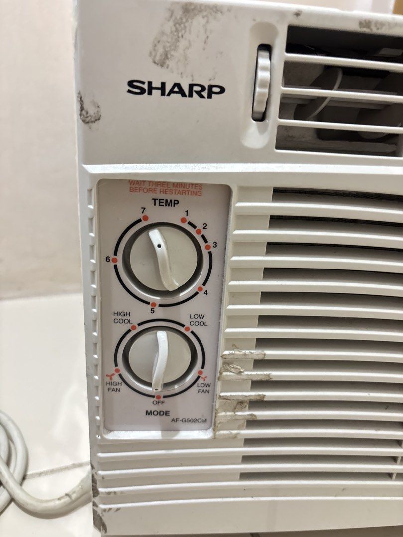 Sharp Window Air Conditioner AF-G502CM (Category: Air Conditioning and Heating) located in Manila. Submitted by ddeclutterwmeeeee (Listing ID 1455893824, Image 2). Description: FOR SALE THIS AUGUST ASAP!! All in Good Condition RFS: Bought a new one Pick up location: University Tower 2, Galicia Street Sharp Aircon / AC window type * Selling price: 3,250 - Sharp Window Air Conditioner - Model: AF-G502CM - Features temperature and mode controls - Po