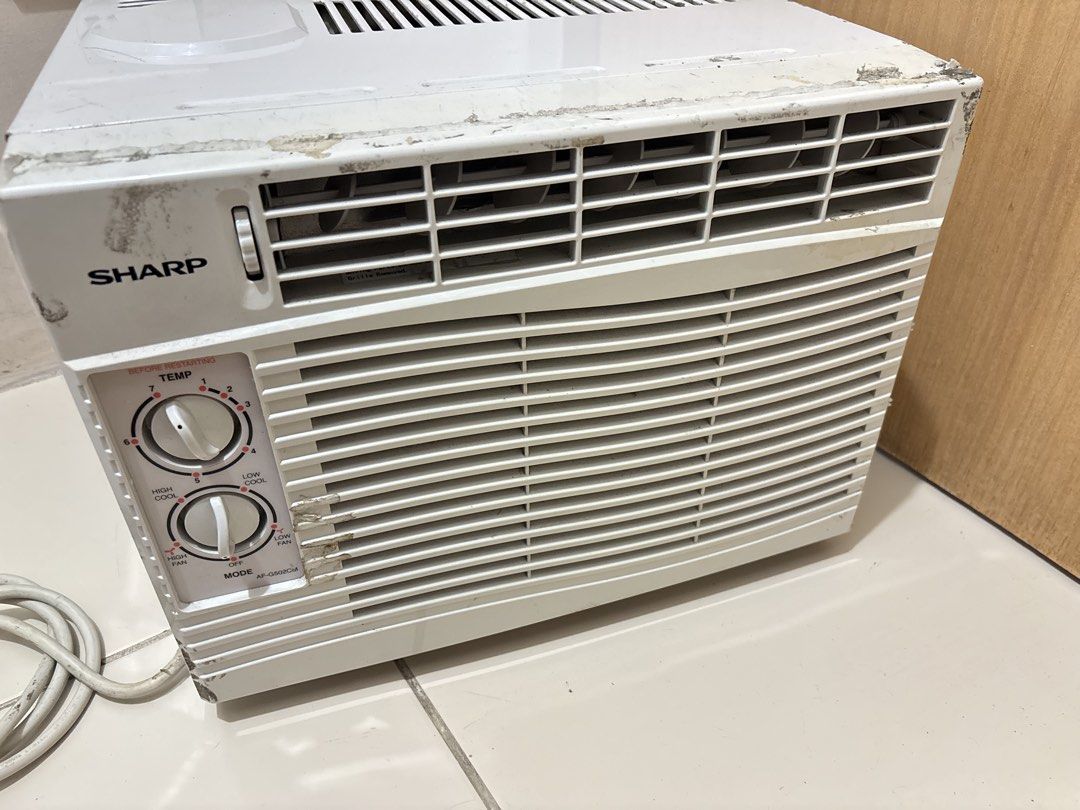 Sharp Window Air Conditioner AF-G502CM (Category: Air Conditioning and Heating) located in Manila. Submitted by ddeclutterwmeeeee (Listing ID 1455893824, Image 1). Description: FOR SALE THIS AUGUST ASAP!! All in Good Condition RFS: Bought a new one Pick up location: University Tower 2, Galicia Street Sharp Aircon / AC window type * Selling price: 3,250 - Sharp Window Air Conditioner - Model: AF-G502CM - Features temperature and mode controls - Po