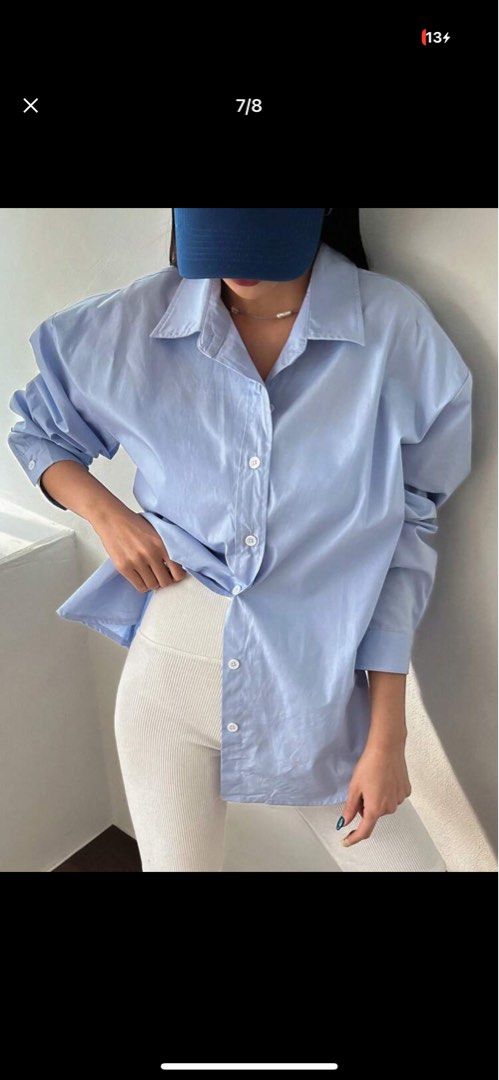 Shein Oversized button down polo (Category: Longsleeves) located in Manila. Submitted by persophone87758 (Listing ID 1456051994, Image 3). Description: FOR SALE ✨ Brand new, never been used. Oversized fit — selling because I realized I prefer a less oversized look. No flaws / in excellent condition. RFS: Too oversized for my preference. .