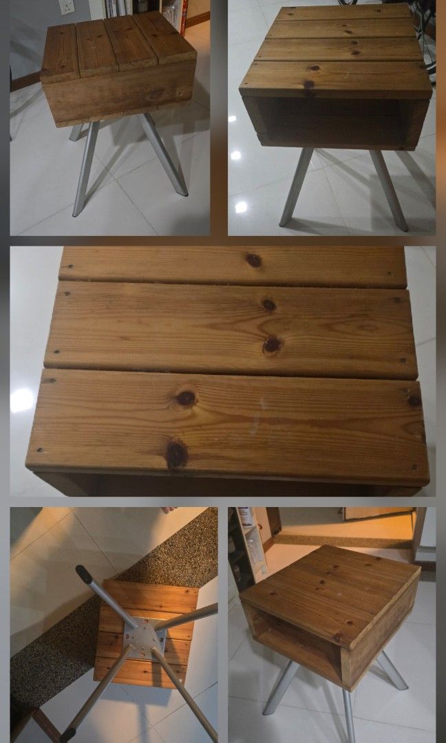 side table (Category: Tables & Sets) located in Singapore. Submitted by pinkyr (Listing ID 1455916816, Image 1). Description: handmade, ideal as side table can be carried (lightweight).
