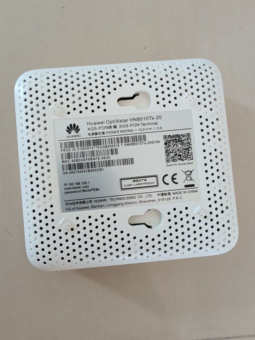 SIMBA Modem (Category: Networking) located in Singapore. Submitted by chipmunk2015 (Listing ID 1455930979, Image 2). Description: - SIMBA Branded Model - 10G LAN Port - Optical Port - Includes Power Adapter - Tested and Working Well.