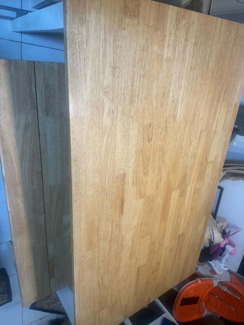 Solid wood table and chair made in malaysia (Category: Tables & Sets) located in Taguig. Submitted by gaild. (Listing ID 1455969901, Image 3). Description: Selling our 6 seater Table and Chair. For only 10k Honest issue may gasgas, sulat and need to repaint. Need to change to smaller table. 1 long chair lang ang kasama. Solid wood made in Malaysia. Location Taguig For pick up only! Sagot nyo po ang shipping..