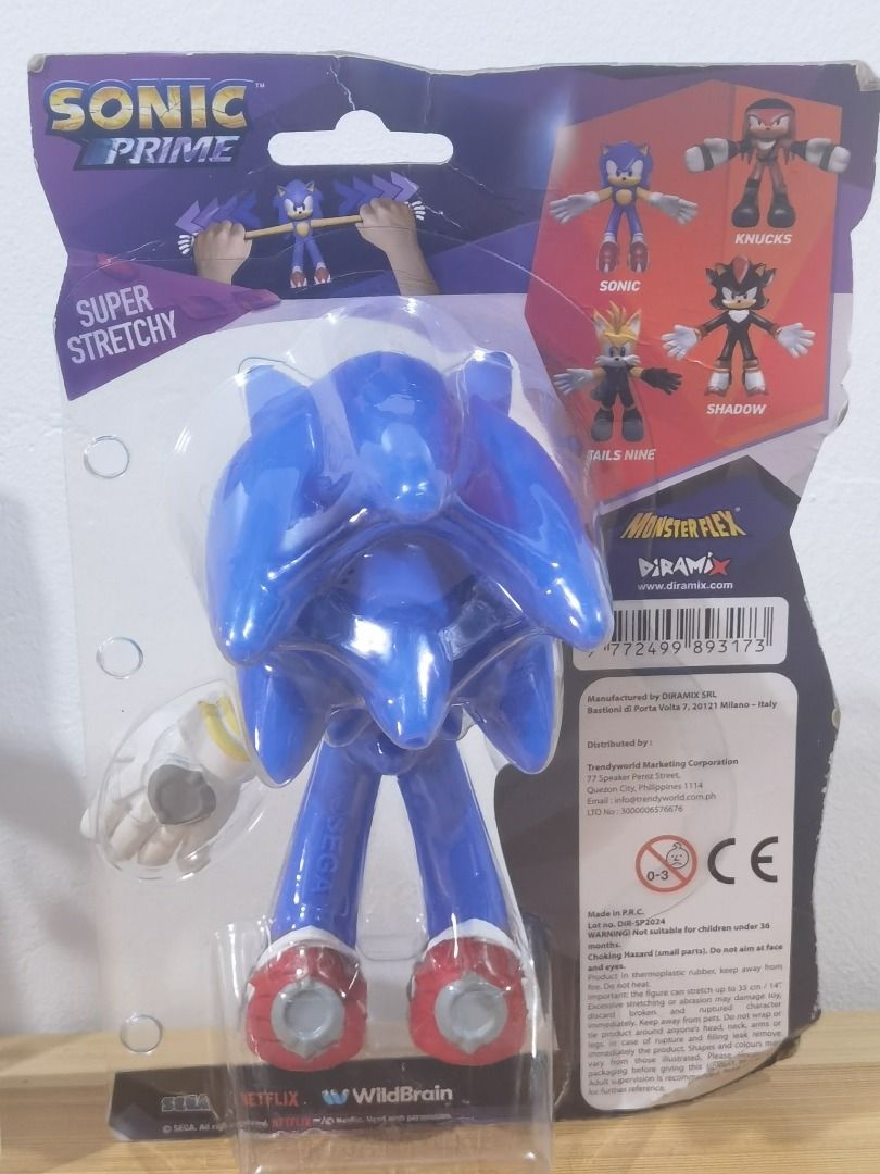 Sonic Prime - Monster Flex Stretchy Toy - Sonic and Knuckles (Category: Action & Battle Toys) located in Taguig. Submitted by kalabasza (Listing ID 1455870733, Image 3). Description: 📌 Brand New pa po. Last Photo: Normal lang po na may mga ganon yung mga ganitong stretchy toys. As is. 📌 Actual items posted. ₱820 for both na po. Per pc, ₱460 each. 📌 Items are in good condition. 📌 Product Color may slightly vary due to Photographic Lighting. 📌