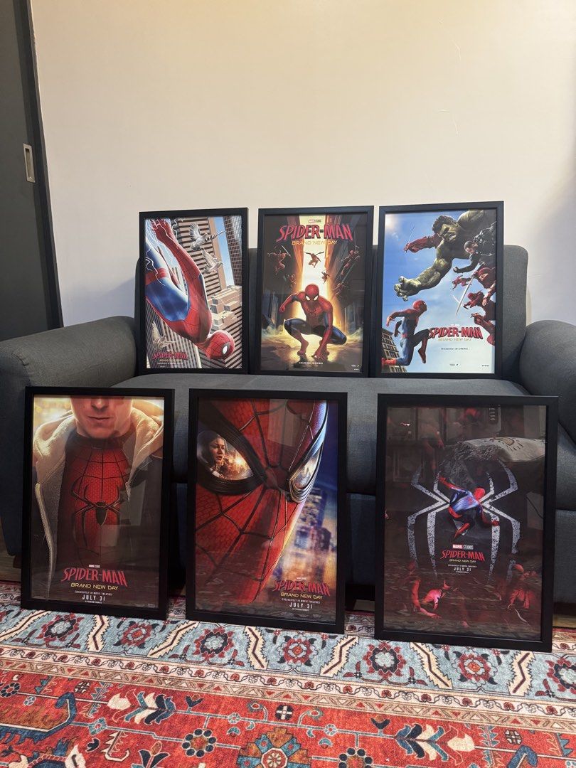 Spiderman Brand New Day Framed Posters (Category: Art & Prints) located in Caloocan City. Submitted by _seven (Listing ID 1455881469, Image 3). Description: ₱600 each w/Frame (Nego) PERFECT FOR ROOM DECOR / SPIDERMAN COLLECTION ✨ we also customize any movie poster or designs 👍🏻 Delivery: LALAMOVE DM FOR MORE INFO 📩.