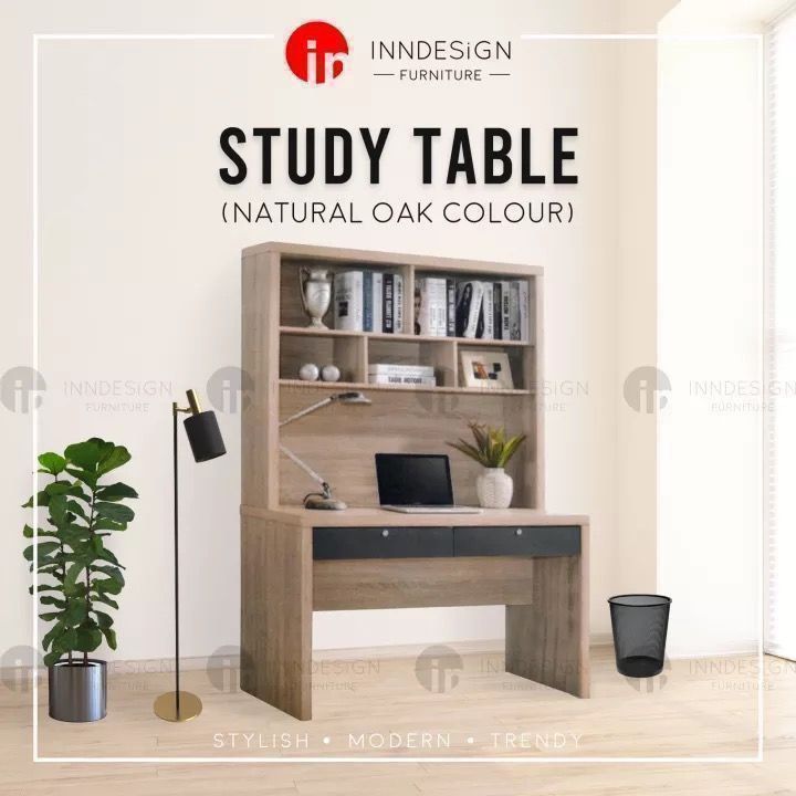 study table / study desk (Category: Tables & Sets) located in Singapore. Submitted by homefurniture_outlet (Listing ID 1455885553, Image 1). Description: Description Drawer with lock Cable Hole Managment Divider Shelving Laminated Furnish Chair not included L : 120cm W : 60cm H : 180cm *All measurements are rounded off to the nearest inch or centimeter.