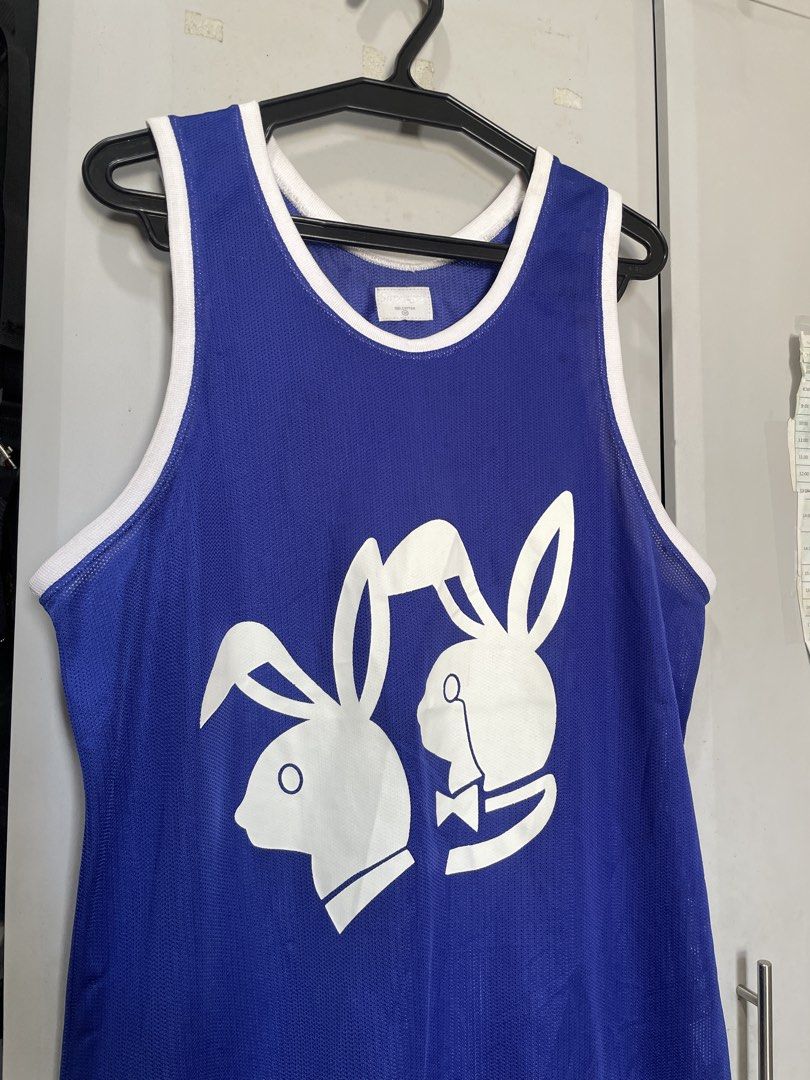 Supreme x Playboy Mesh Tanktop (Category: Activewear) located in Goa. Submitted by jackedstuff (Listing ID 1455991804, Image 3). Description: No issues Good as new Medium 28 length 20.5 width.